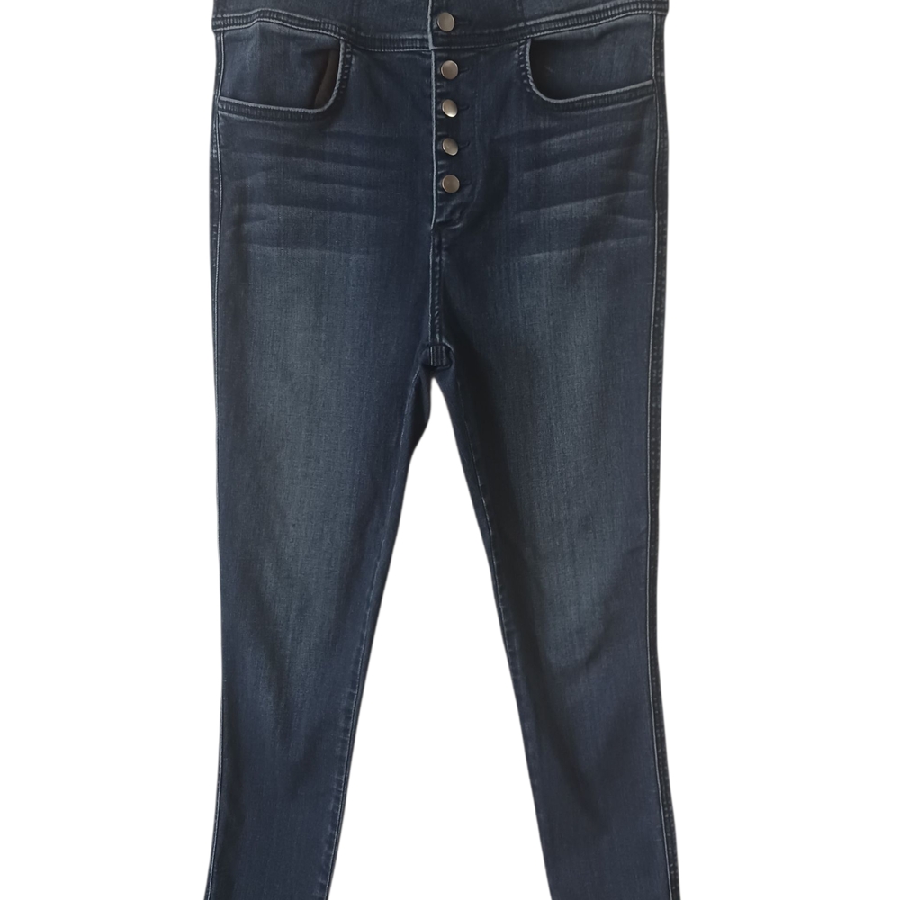 Dark Blue High-Waisted Women's Jeans